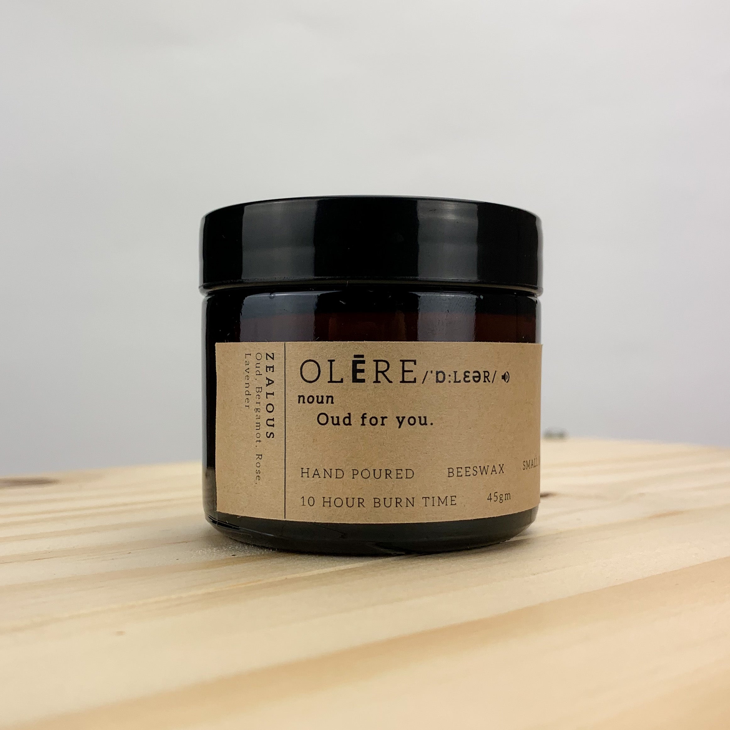 Zealous Oud Scented Candle - 45g