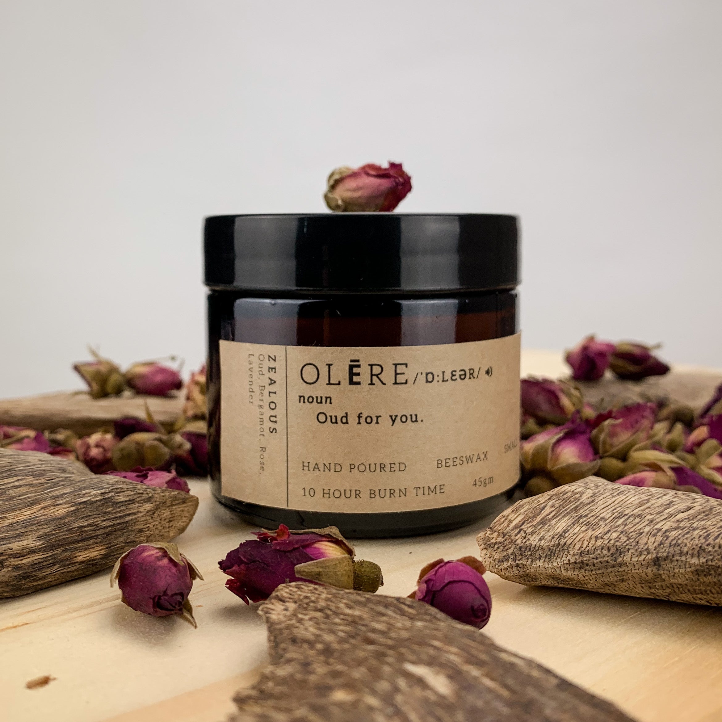 Zealous Oud Scented Candle - 45g